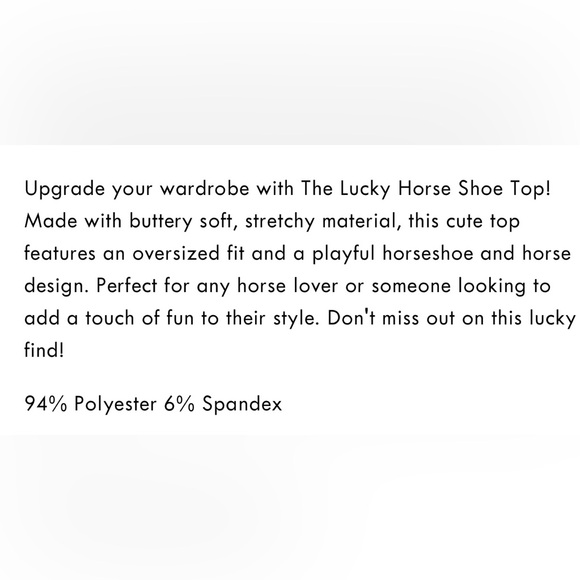 Sterling Kreek Lucky Horseshoe Top - Picture 4 of 5